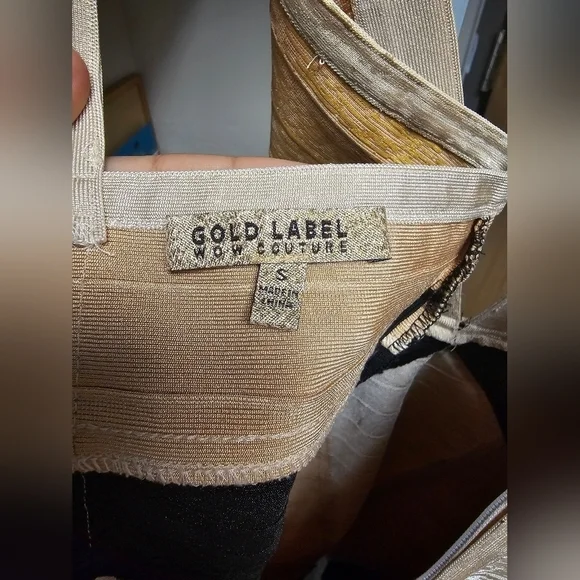 Wow Couture Gold Label Size S Cocktail Dress - Picture 6 of 6